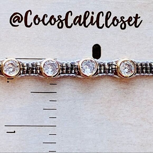 Crystal Seed Bead Boho Woven Adjustable Friendship Bracelet NWT - Picture 10 of 11